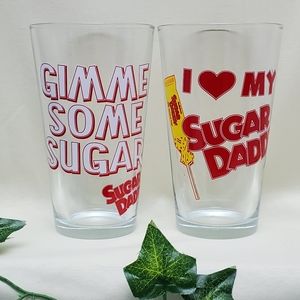 2 SUGAR DADDY Candy Glass 16oz *